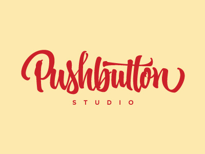 Pushbutton Studio brush brushpen calligraphy custom fabercastell lettering push pushbutton tombow type