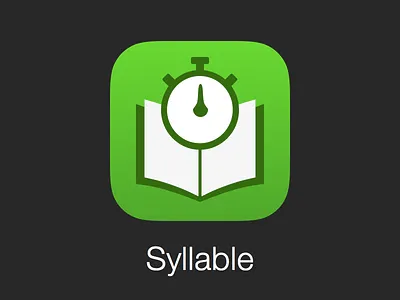 Syllable 2.0 for iOS 7 app apple book icon ios7 iphone reading speed reader stopwatch syllable