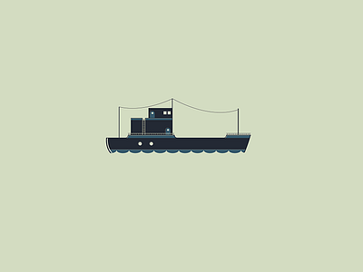 inking feeling blue boat flat green ship ui vehicle