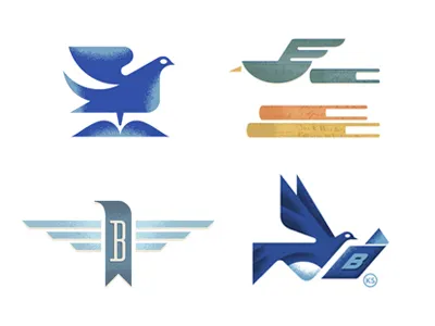 Bluebird Books bird blue books fly read wing
