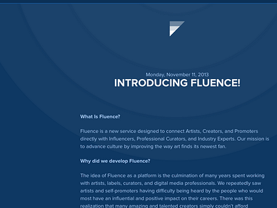 Fluence Blog blog launch