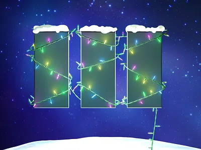 A Very Black Pixel Holiday 3d c4d