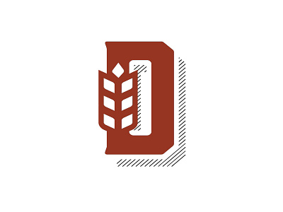 Downey Distilling Co - logo mark bourbon branding grain liquor logo red rye type typography vintage whiskey whiskey and branding