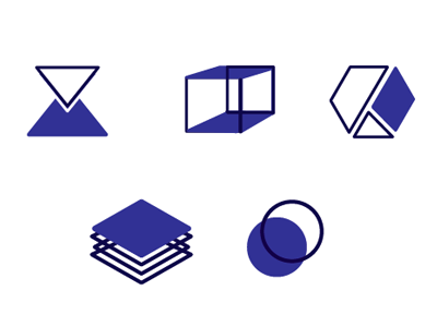 Icon system for Etch Design Lab geometric icon interior design