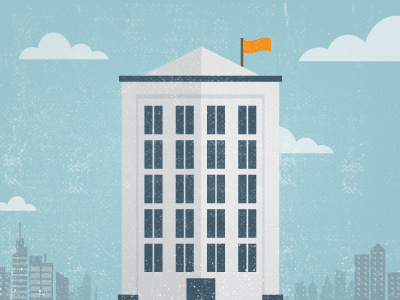 Building Illustration building city company edukate financial flat illustration vector
