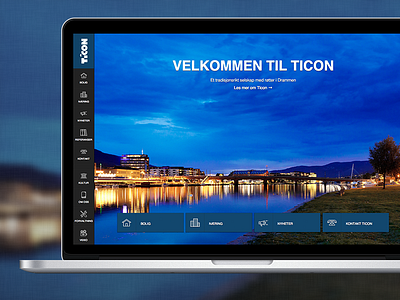 Ticon website redesign adaptive blue graphic redesign responsive web design