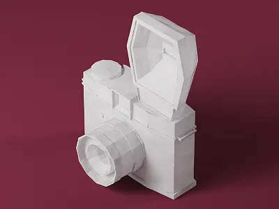 Diana F+ 3d camera cinema4d isometric lomo lomography lowpoly vray