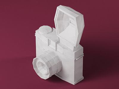 Diana F+ 3d camera cinema4d isometric lomo lomography lowpoly vray