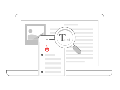 Document Management flat icon illustration light ocr outlined pixelg scan search ui web wip