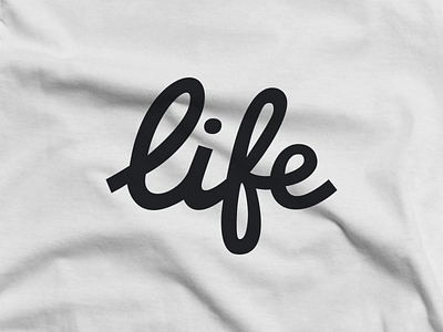 Life Clothing brand branding clothing identity life logo tee texture tshirt