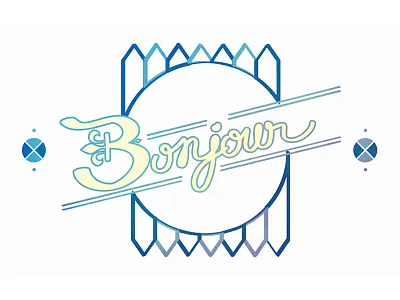 Bonjour french quebec type typography