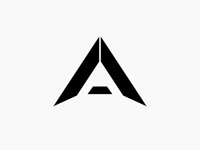 Affiliate to Athlete a ai brand icon letter logo minimal negative space vector