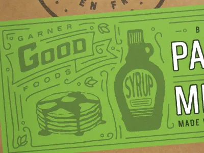 WIP Garner Labels gluten free illustration packaging pancake