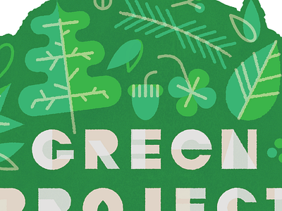 Green Thing acorn green leaf leaves organic simple