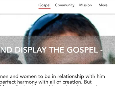 Kaleo Church Website Overlay church overlay parralax sans serif