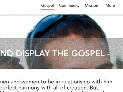 Kaleo Church Website Overlay church overlay parralax sans serif