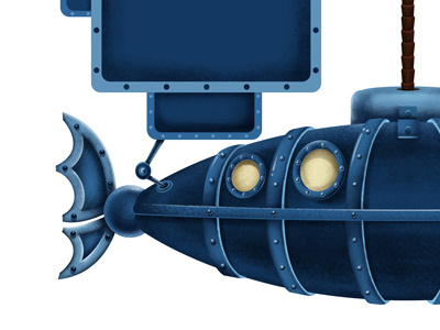 Submarine illustration submarine wip