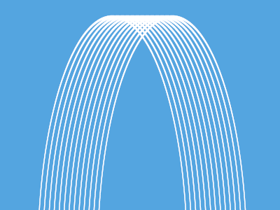 St. Louis Arch arch geometry illustrator st. louis