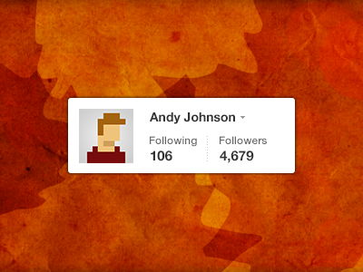 Twitter Count autumn count fall follow followers following like numbers orange social twitter web