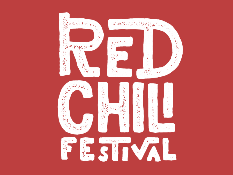 Red Chili Festival Type handlettering lettering red typography