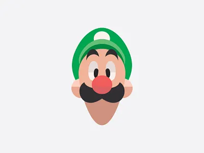 and Luigi! avatar cartoon flat game green illustration luigi mario moustache vector