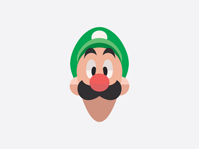 and Luigi! avatar cartoon flat game green illustration luigi mario moustache vector