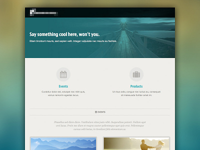 Events/Products css flat html minimal website