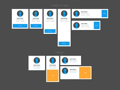 User Profile Widget kloc layout ui user profile widget