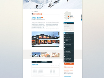 Outdoor Adventure Detail big clean design flat header image interface light responsive ui ux web