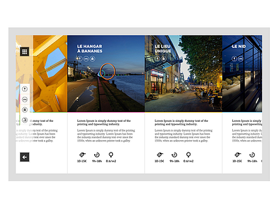 Environs Nantais app concept design flat graphics information interaction interface minimalist nantes ui web2day