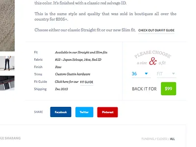 Having fun with GUSTIN. buttons dropdown gustin jeans sentinel store type web white whitney