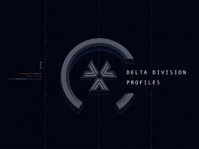 Almost Human Section Header graphic icon logo sci fi