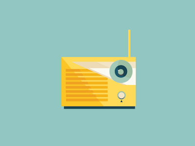 Retro Radio illustration illustrator radio retro summer vector wip