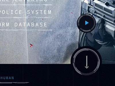 Almost Human Tumblr arrow button scroll tumblr