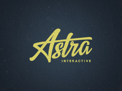 Astra Interactive astra creative agency logo star typography