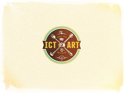 ICT Art Badge architecture art badge brush culinary dance film ict music pen retro wichita