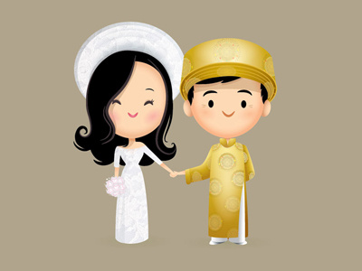 Wedding Characters bride cute groom jerrod maruyama kawaii wedding