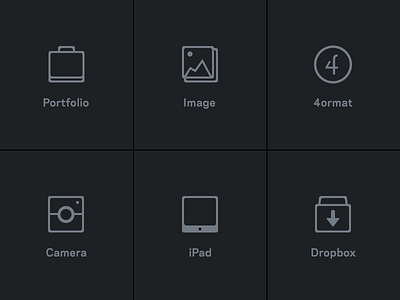 iPad App - Icons camera dropbox icons image ipad portfolio