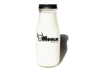 Moolk Mock Up 2 branding cow icon logo milk moolk organic