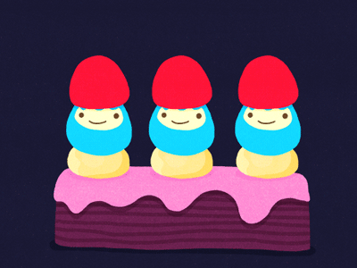 GIF: Cherry Cake cake cherry dessert eat food gif neonmob sweet
