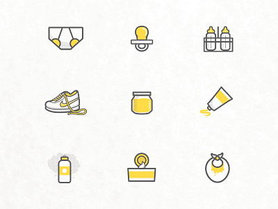 Baby Icons baby bottle ian icons illustration nike steele ui vector