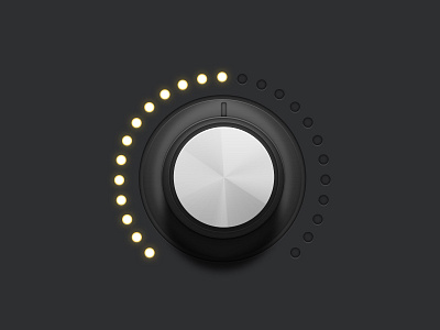 Detailed Audio Rotary Knob audio interface ui knob rotary knob skeuomorphic synthesizer ux