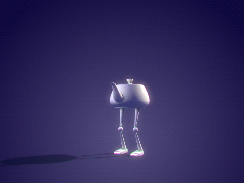 JUMP gif animation c4d character gif pot tea test wip