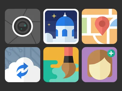 Flat icon flat icon momo