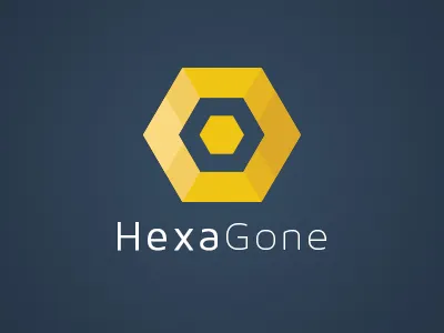 HexaGone iOS Game Final Logo app apple flat game ios puzzle smartphone