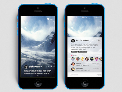 Photo App camera demo ios7 iphone photos ui ux