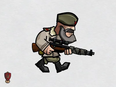 Sharpshooter Sniper call of victory character game art sniper troops unit ussr war ww2