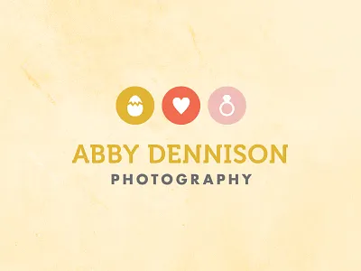 Abby Logo Icons branding egg heart icons logo photography ring simple