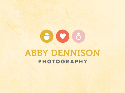 Abby Logo Icons branding egg heart icons logo photography ring simple