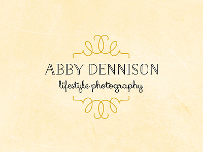 Abby Dennison Logo branding feminine handwriting logo photography script serif simple